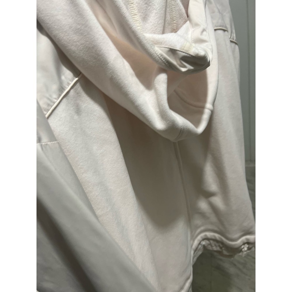 Athleta white cream jacket size medium soft jacket with pockets - Picture 9 of 14